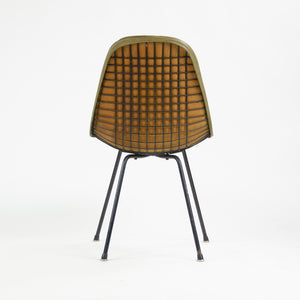 SOLD 1954 Herman Miller Eames Wire Shell Chair Green X Base DKX-1 All Original Venice Label