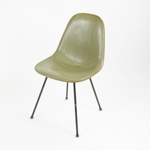 SOLD 1954 Herman Miller Eames Wire Shell Chair Green X Base DKX-1 All Original Venice Label