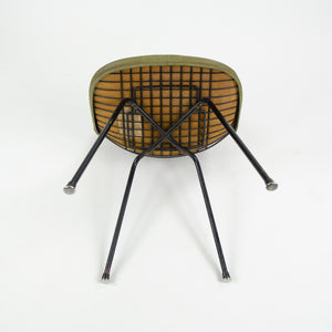 SOLD 1954 Herman Miller Eames Wire Shell Chair Green X Base DKX-1 All Original Venice Label