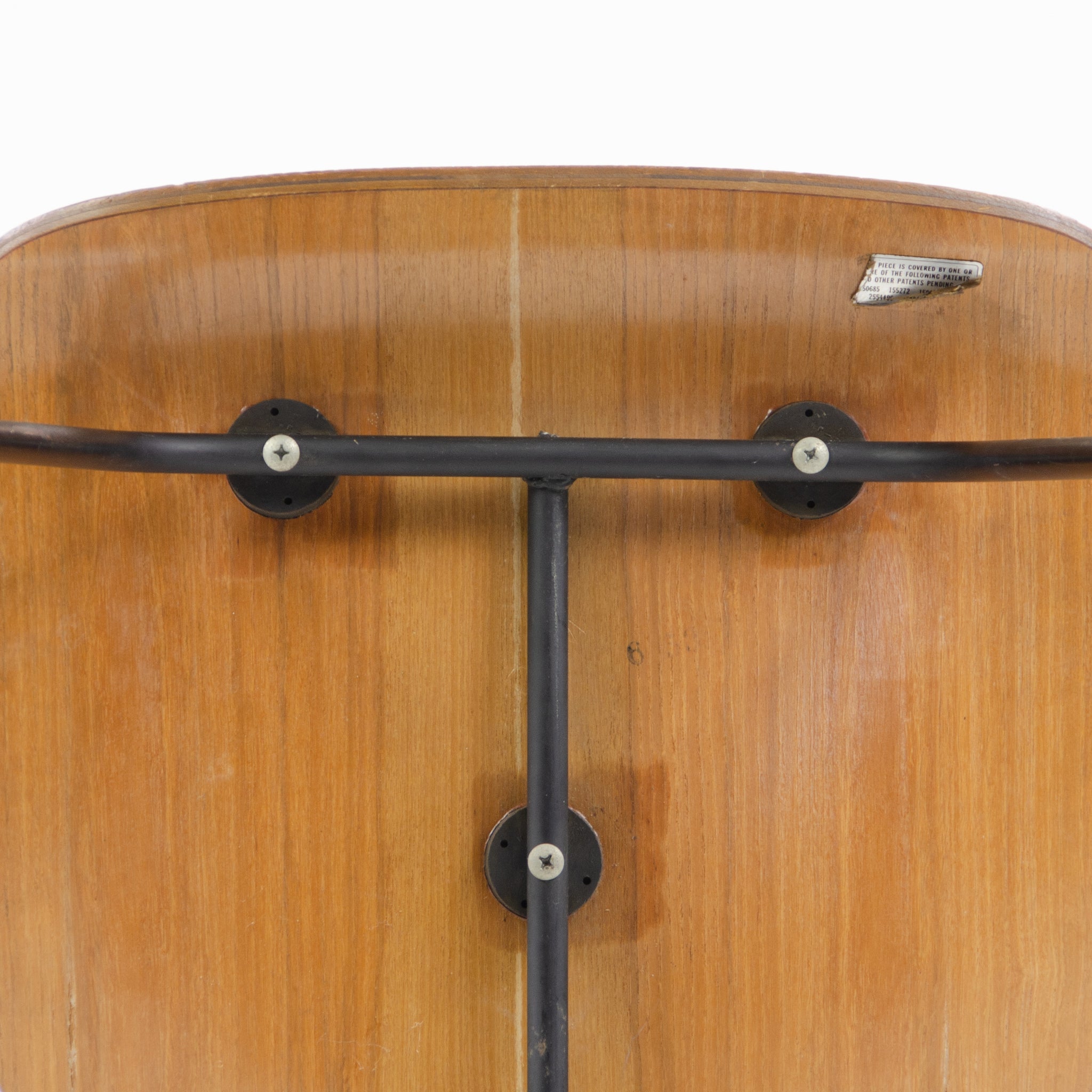 SOLD Eames Herman Miller 1954 DCM Dining Chair Calico Ash Boot Glides Black Frame