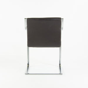 Rudolf B. Glatzel Vintage Walter Knoll Art Collection Leather & Stainless Chair