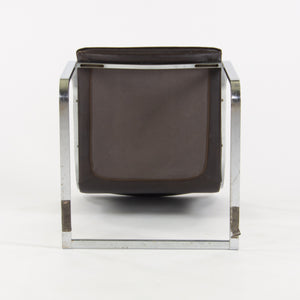 Rudolf B. Glatzel Vintage Walter Knoll Art Collection Leather & Stainless Chair