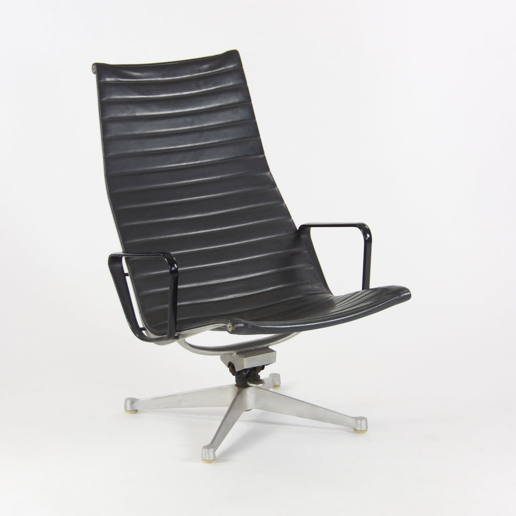SOLD 1958 Patent Pending Eames Herman Miller Aluminum Group Lounge Chair Charcoal