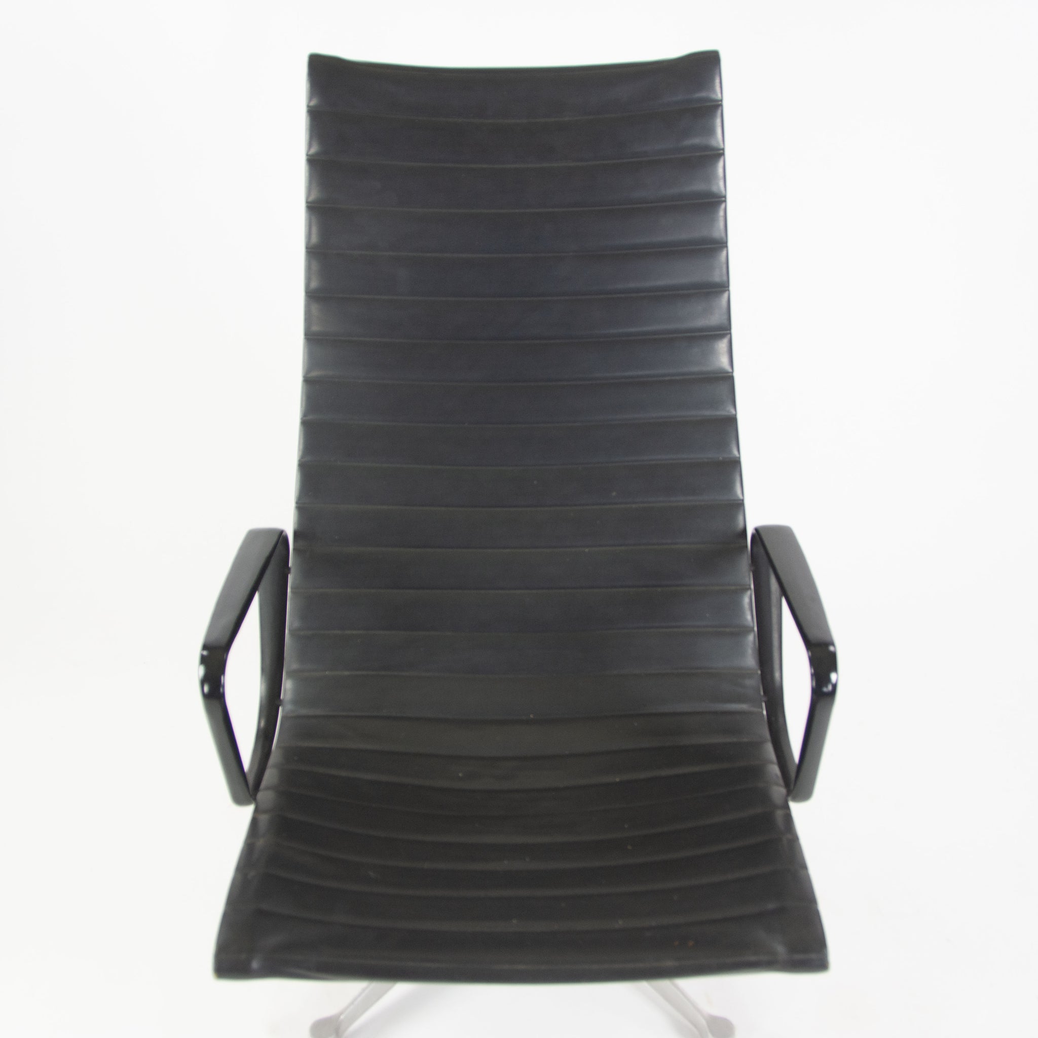 SOLD 1958 Patent Pending Eames Herman Miller Aluminum Group Lounge Chair Charcoal