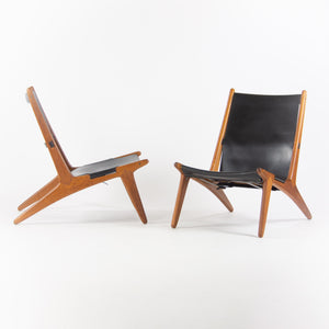 SOLD 1954 Pair of Uno & Östen Kristiansson Hunting Chairs for Luxus Sweden