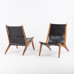 SOLD 1954 Pair of Uno & Östen Kristiansson Hunting Chairs for Luxus Sweden