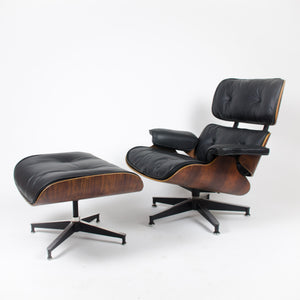 SOLD 1950's Herman Miller Eames Lounge Chair & Ottoman Rosewood Brand New Cushions