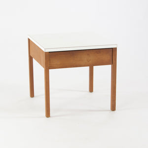 1950s Original Vintage Florence Knoll Bedside End Side Table Walnut and Laminate