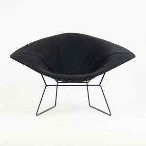 SOLD Knoll International Harry Bertoia Large Wire Diamond Lounge Chair Black Vintage