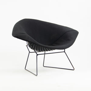 SOLD Knoll International Harry Bertoia Large Wire Diamond Lounge Chair Black Vintage