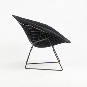 SOLD Knoll International Harry Bertoia Large Wire Diamond Lounge Chair Black Vintage