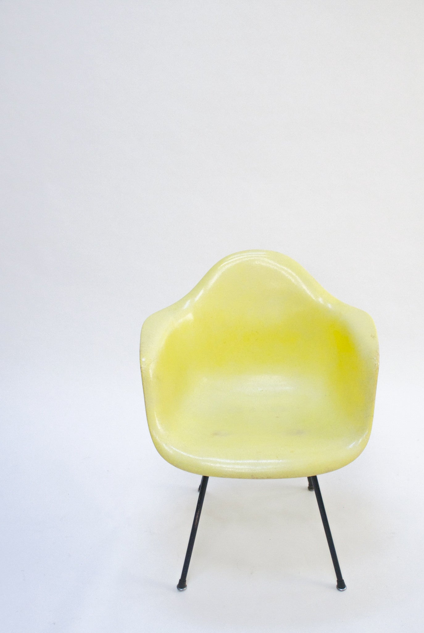 SOLD Herman Miller Eames Yellow Fiberglass Shell Chair Arm Shell