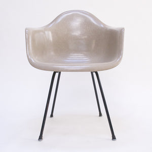 SOLD Greige Eames Herman Miller Fiberglass Arm Shell Chair 1954