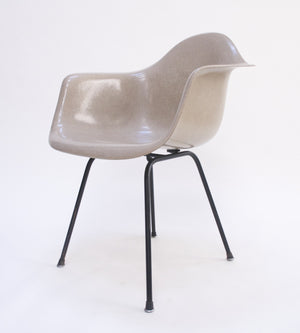 SOLD Greige Eames Herman Miller Fiberglass Arm Shell Chair 1954