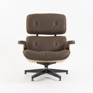 SOLD Herman Miller 2019 Brand New Eames Lounge Chair and Ottoman Walnut Brown Leather