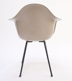 SOLD Greige Eames Herman Miller Fiberglass Arm Shell Chair 1954