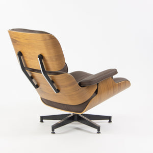 SOLD Herman Miller 2019 Brand New Eames Lounge Chair and Ottoman Walnut Brown Leather