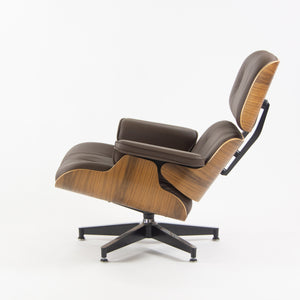 SOLD Herman Miller 2019 Brand New Eames Lounge Chair and Ottoman Walnut Brown Leather