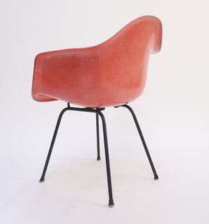 SOLD Red Eames Herman Miller Fiberglass Arm Shell Chair Early 1954