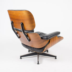 SOLD 1970's Herman Miller Eames Lounge Chair & Ottoman Rosewood 670 671 Black Leather