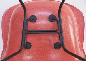 SOLD Red Eames Herman Miller Fiberglass Arm Shell Chair Early 1954