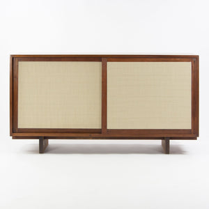 SOLD 1950's George Nakashima 60 inch Black Walnut Sliding Door Cabinet Credenza