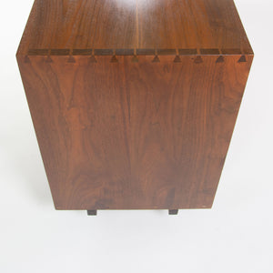 SOLD 1950's George Nakashima 60 inch Black Walnut Sliding Door Cabinet Credenza