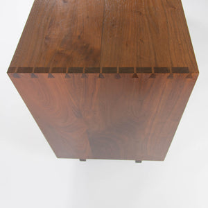 SOLD 1950's George Nakashima 60 inch Black Walnut Sliding Door Cabinet Credenza