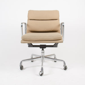 SOLD Herman Miller Eames Soft Pad Aluminum Group Desk Chair Tan Hopsack Late 90's