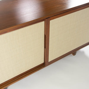 SOLD 1950's George Nakashima 60 inch Black Walnut Sliding Door Cabinet Credenza