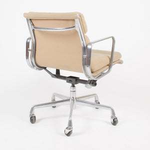 SOLD Herman Miller Eames Soft Pad Aluminum Group Desk Chair Tan Hopsack Late 90's