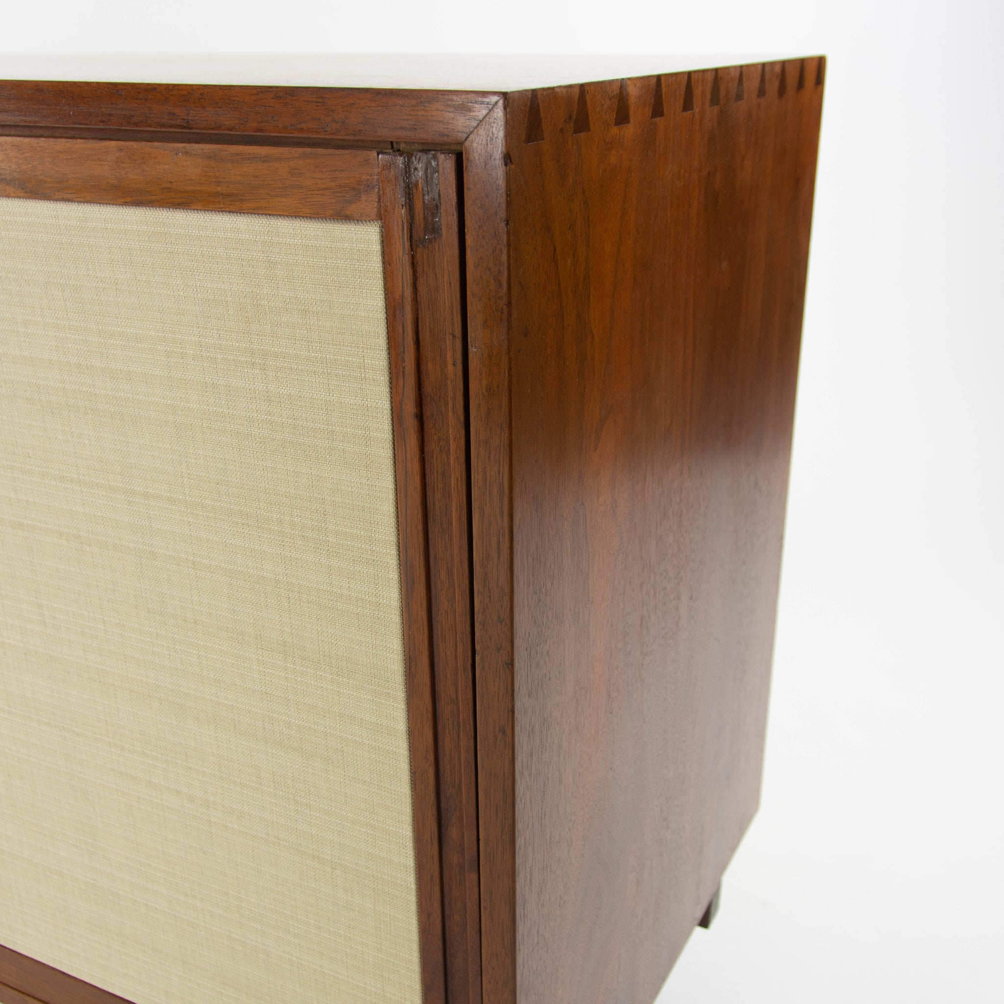 SOLD 1950's George Nakashima 60 inch Black Walnut Sliding Door Cabinet Credenza