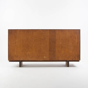 SOLD 1950's George Nakashima 60 inch Black Walnut Sliding Door Cabinet Credenza