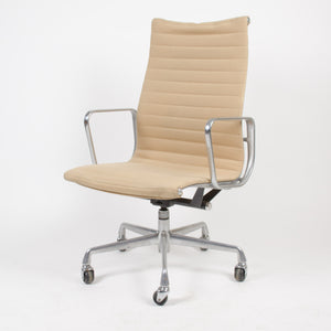 SOLD Herman Miller Eames Aluminum Group High Back Desk Chair Tan Hopsack 90's