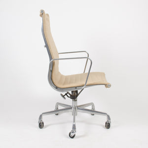 SOLD Herman Miller Eames Aluminum Group High Back Desk Chair Tan Hopsack 90's