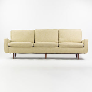 SOLD 1950's Florence Knoll Associates Museum Quality Original Fabric Three Seat Sofa