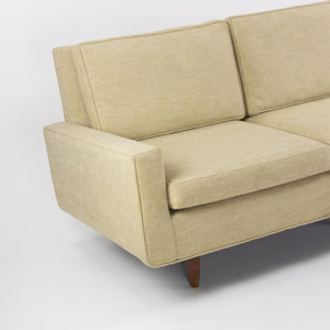 SOLD 1950's Florence Knoll Associates Museum Quality Original Fabric Three Seat Sofa