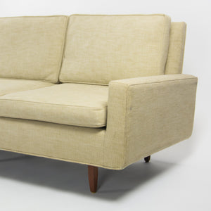 SOLD 1950's Florence Knoll Associates Museum Quality Original Fabric Three Seat Sofa