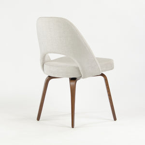 SOLD 2018 Knoll Studio Saarinen Armless Executive Chairs w Wood Legs Walnut