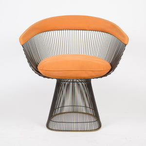 SOLD Knoll Warren Platner Lounge Dining Arm Chair Mid Century Bronze