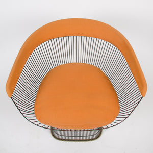 SOLD Knoll Warren Platner Lounge Dining Arm Chair Mid Century Bronze