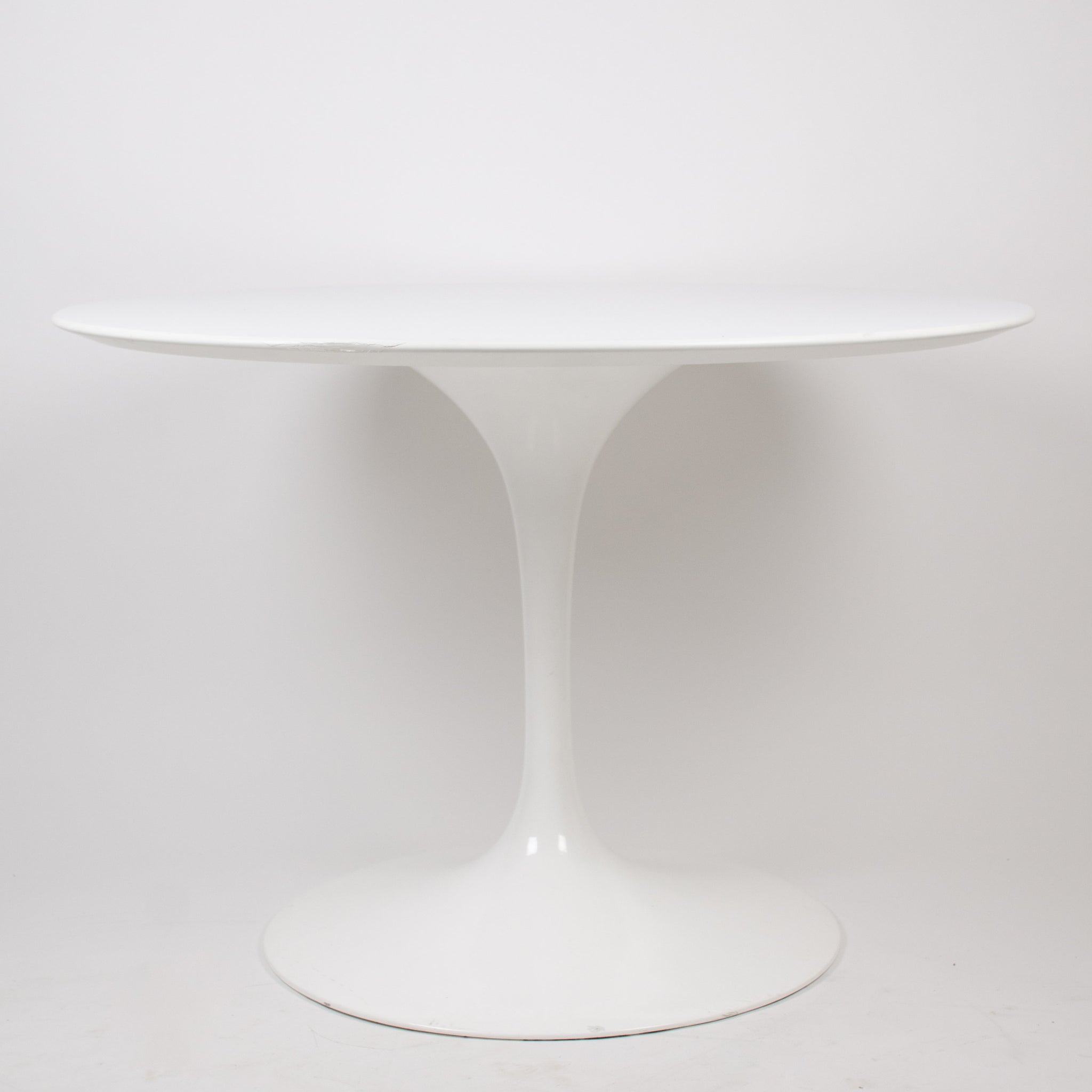 SOLD Eero Saarinen For Knoll 42 Inch Tulip Conference / Dining Table White Top 2000's
