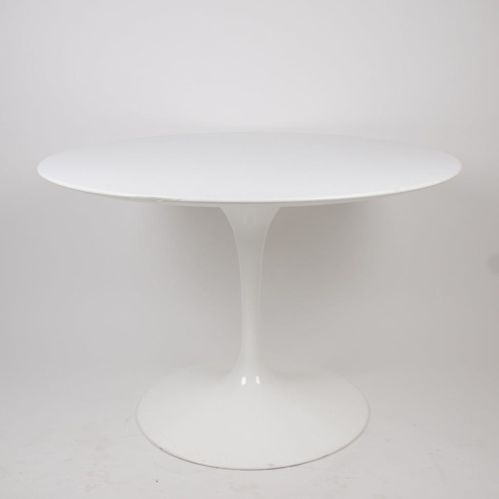 SOLD Eero Saarinen For Knoll 42 Inch Tulip Conference / Dining Table White Top 2000's