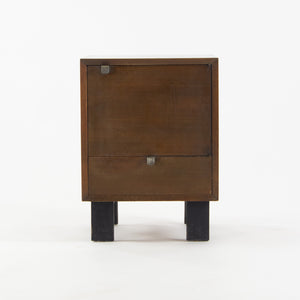 1950s George Nelson Herman Miller BSC Bedside End Side Table Dark Walnut