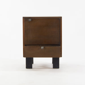 1950s George Nelson Herman Miller BSC Bedside End Side Table Dark Walnut