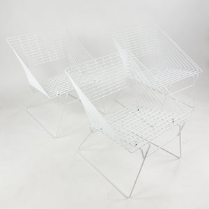 SOLD 1970's Verner Panton Fritz Hansen Outdoor Lounge Chairs Restored Set of 3