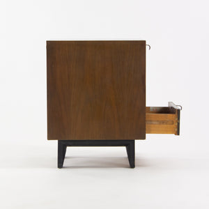 1950s George Nelson Herman Miller BSC Bedside End Side Table Dark Walnut