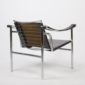 SOLD 1960's Vintage Pair Le Corbusier LC1 Stendig Basculant Chairs Thonet Cassina