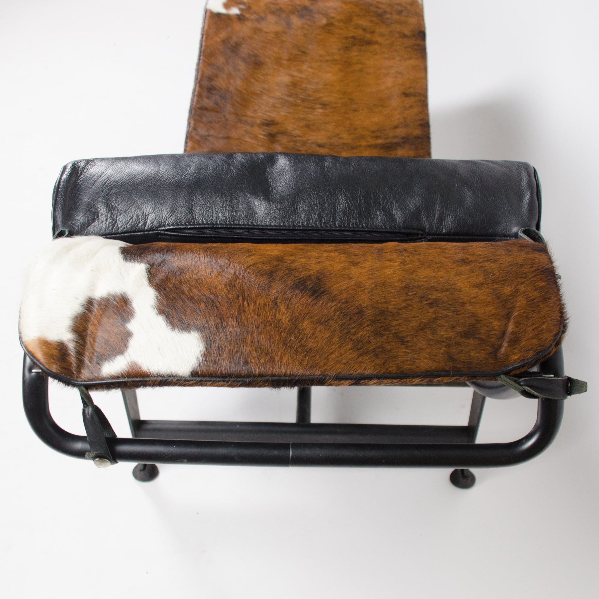SOLD Le Corbusier Cassina LC4 Chaise Lounge Chair Leather Cowhide