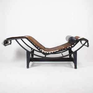 SOLD Le Corbusier Cassina LC4 Chaise Lounge Chair Leather Cowhide